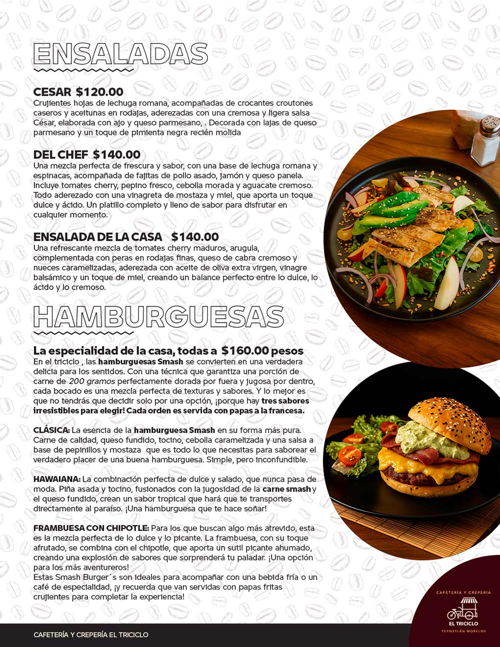 Menu Triciclo Tepoztlán