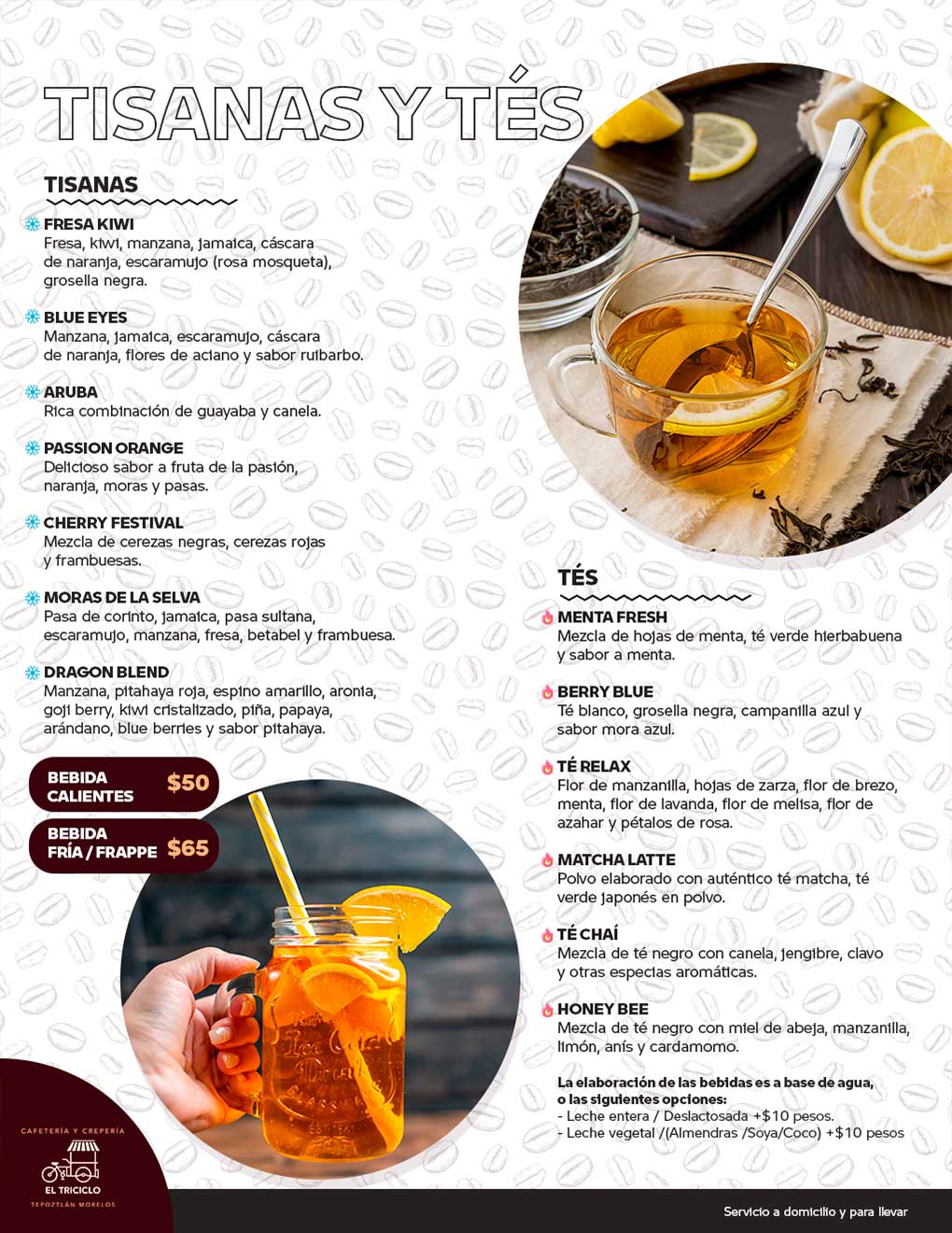 Menu Triciclo Tepoztlán